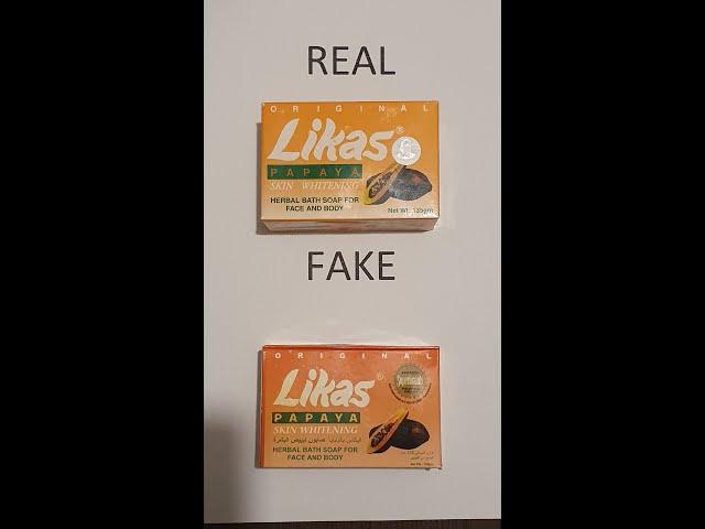 ORIGINAL Real VS FAKE LIKAS PAPAYA Soap - UK London Shop Visit