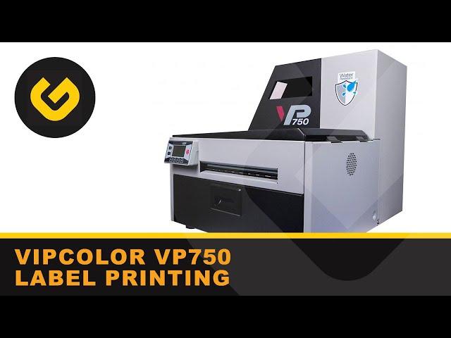 Label printing with Vipcolor VP750