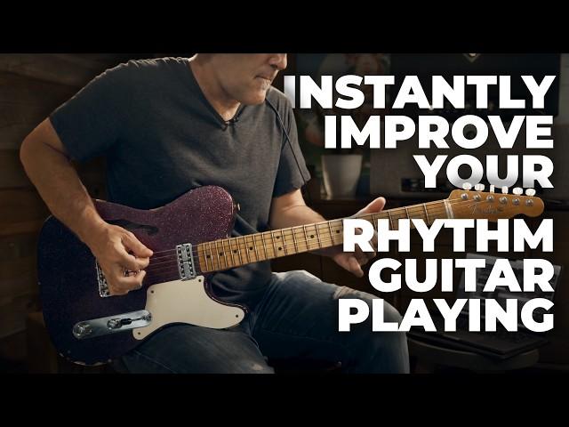 This Practice Routine Will Instantly Improve Your Rhythm Guitar Playing  | Free Drum Tracks Included