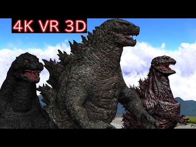 【MMD VR180】Godzilla VS Asteroid