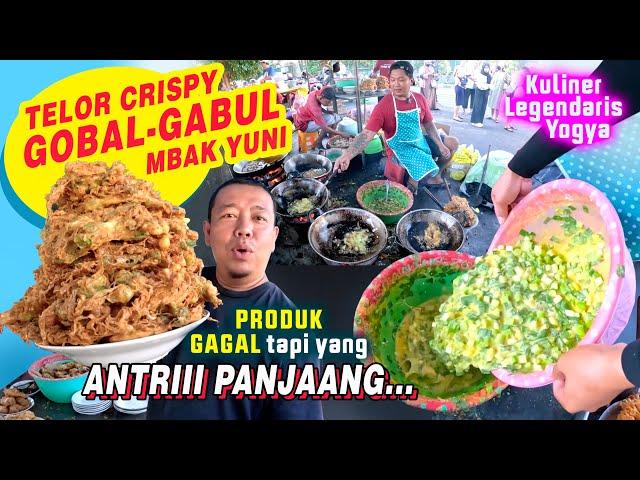 Telor Crispy Gobal-Gabul Mbak Yuni Jogja Legend, Produk Gagal tapi Pembeli Antri Panjang