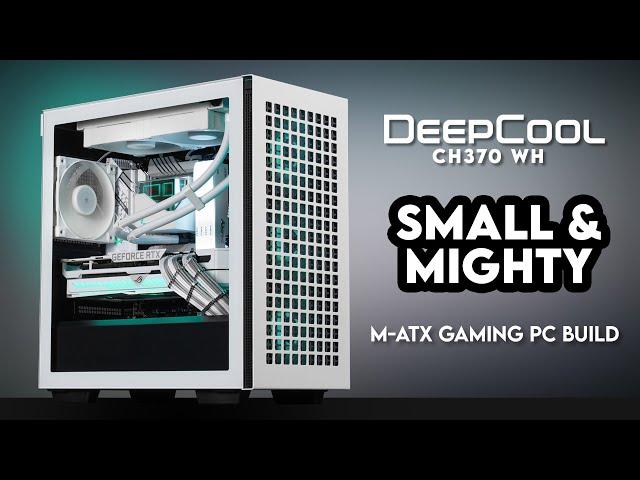 HOW is this $60?! | DeepCool CH370 WH, White Gaming PC Build M-ATX | ROG Strix 3080, Intel i5 13600K
