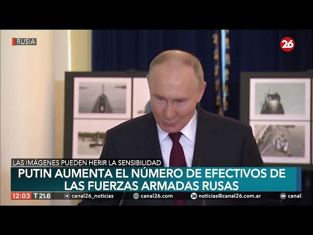 RUSIA | Putin aumenta el número de efectivos de las Fuerzas Armadas