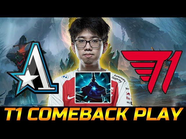 T1 VS ASTER GAME 1 COMEBACK - KUKU BIG RP PLAYS DOTA 2