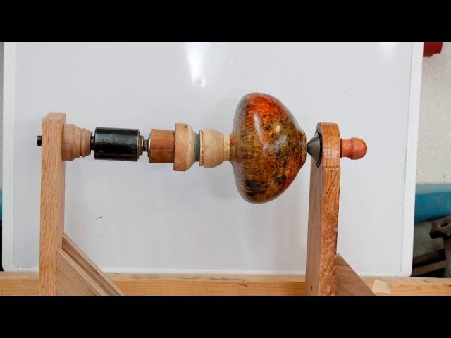 Spraying Fixture for holding  Hollow Forms;   Woodturning with Sam Angelo