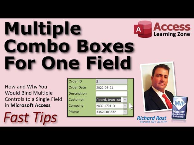 Binding Multiple Combo Boxes to One Field in Microsoft Access. Why Would You Do This?