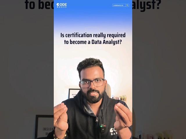 Data Analyst Certification #codebasics #data #dataanalyst