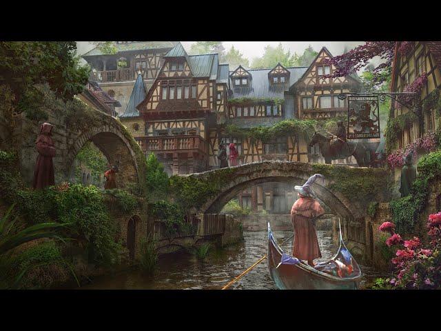 Canal Town - Medieval Instrumental Music - 3 Hours of Relaxing and Deep Sleep