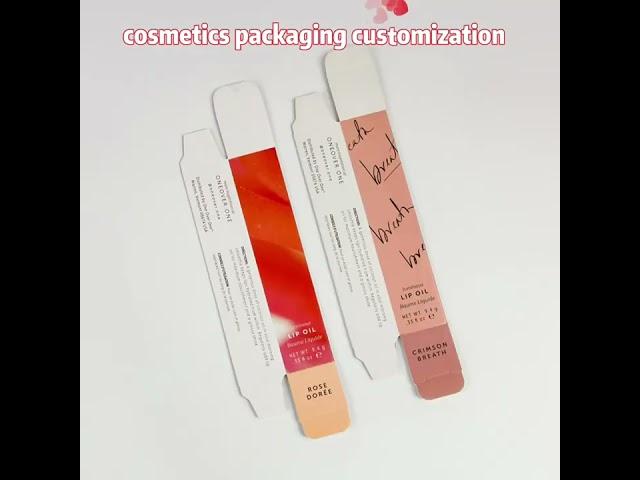 Customized Lip Oil/ Lipstick Packaging Boxes #lipstickbox #lipoilbox #custombox #cosmeticbox #shorts