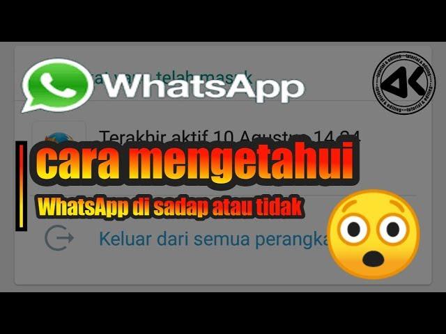 Cara mudah mengecek whatsapp yang di sadap | ak channel