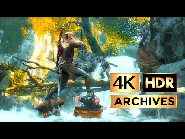 The Hobbit -  The Desolation of Smaug ● Part 2 of 2 ● Barrel Escape Scene [ HDR – 4K – 5.1 ]
