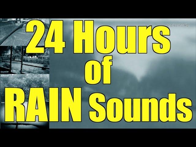 Heavy Pouring Rain and Thunder | 24 Hours | "Rain" "Rain Sounds" "Sleep Sounds"