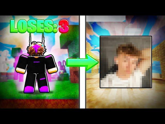 IF I Lose I Turn FACECAM ON In Roblox Bedwars!