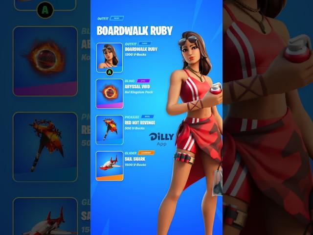 Fortnite “Boardwalk Ruby” | BEST Skin Combos 