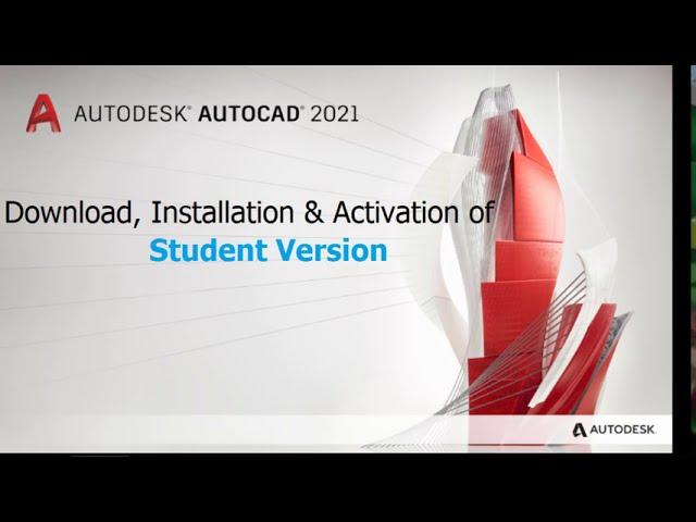 AutoCAD 2021 Student Version | Download and installation guide