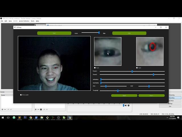 Accurate Eye Tracking with OpenCV Python on low-cost webcam