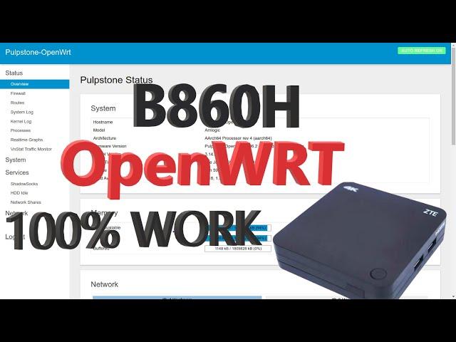 Cara Install OpenWRT di STB ZTE B860H % Work...!!!