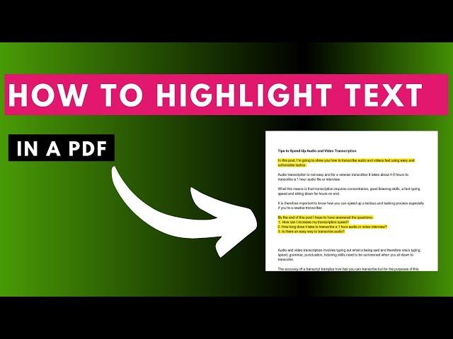 How to Permanently Highlight Text in a PDF file in Nitro Pro PDF