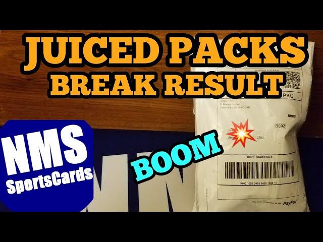 Juiced Packs Break Result - Boom! 3 Hits!