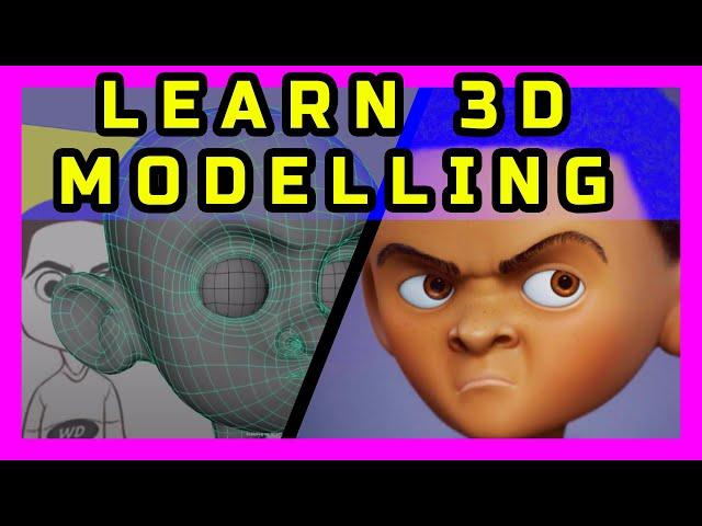 Kid Uv's & Textures - Character Modeling 3D tutorial for Beginners, www.digital-characters.com