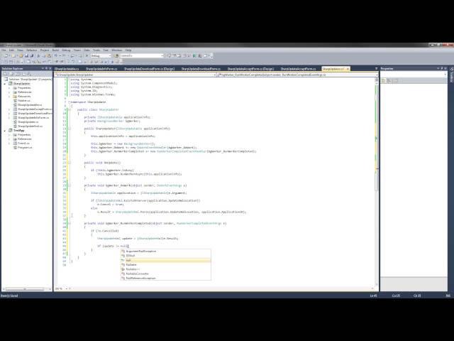 C# Auto Updater Library Tutorial - 9 - SharpUpdater class