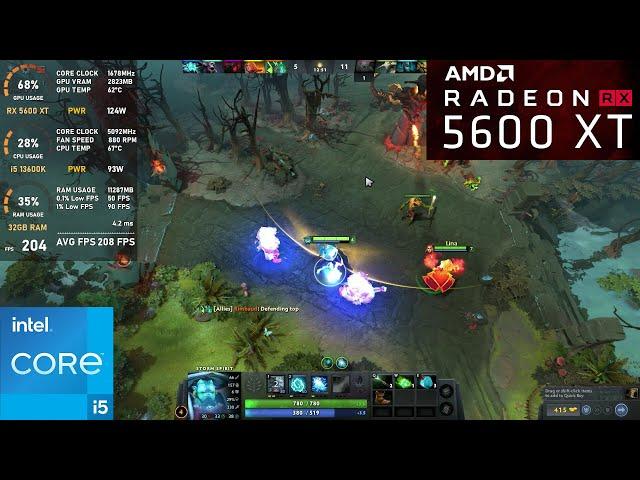 RX 5600 XT | Dota 2 (Tested in 2024)