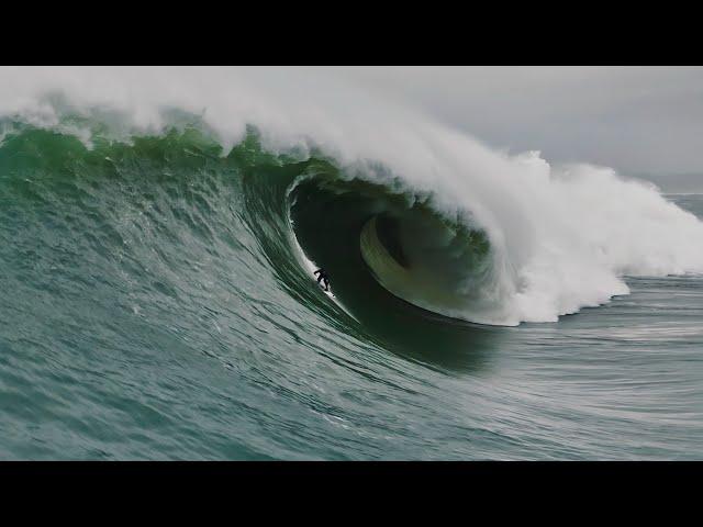 10 waves from one of the biggest days ever at Mavericks - 12-28-23 - Drone Footage