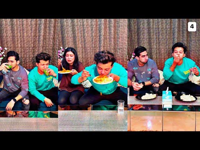 Riyaz aly food eating chalange with Riza afreen & win iPhone 14 & reels on Instagram