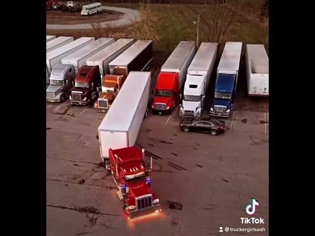 Semi truck backing 45 Degree angle