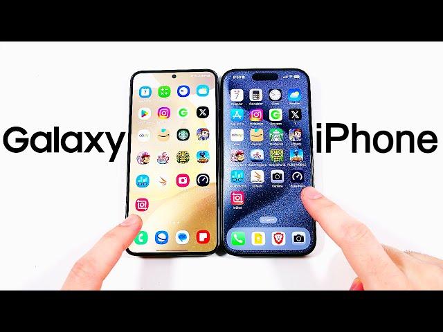 Galaxy S24 vs iPhone 15 Pro Speed Test