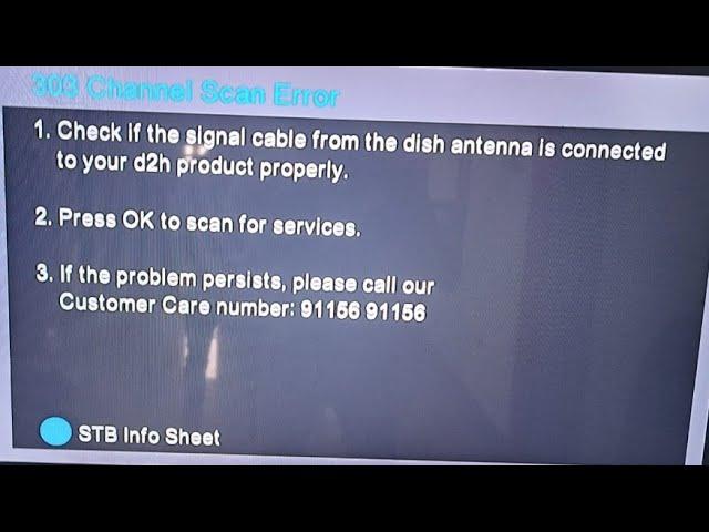 D2h Error Code 303 No Signal Problem/Easy Tricks D2h Favourite Settings in Tamil/Rk Dth Service....