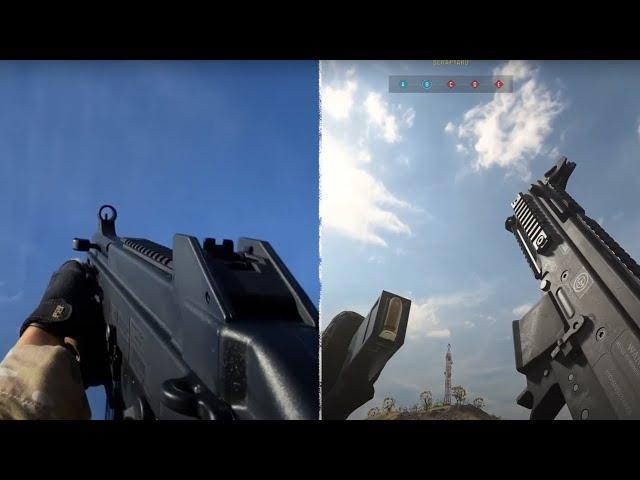 STRIKER Real Life VS Modern Warfare 3 - (UMP45)