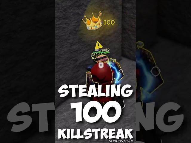 I STOLE a 100 KILLSTREAK  #roblox #thestrongestbattlegrounds #shorts