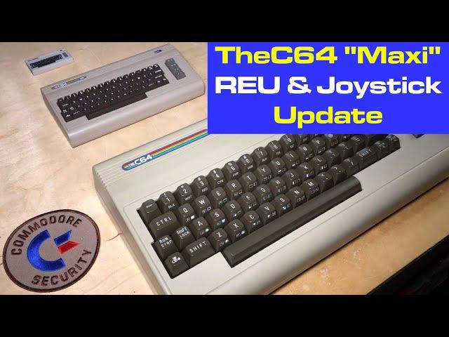 TheC64 "Maxi" Firmware Update v1.5.2: Joystick Swapping & REU support