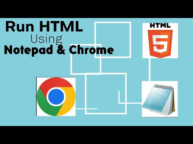 Run HTML Code Using Notepad &  Chrome (2024)