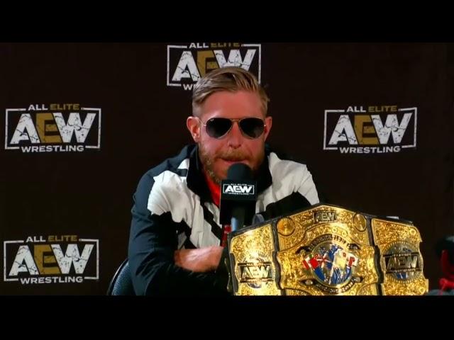 Orange Cassidy (full press interview) hilarious!  #aew