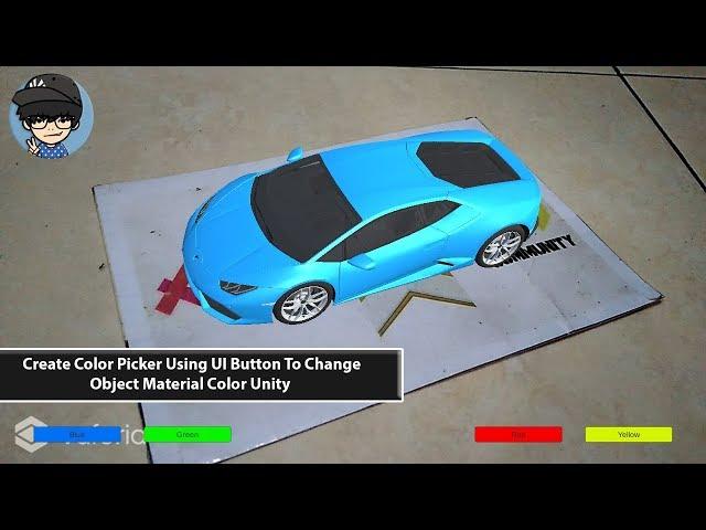 How To Make Color Picker To Change Object Material Color Unity