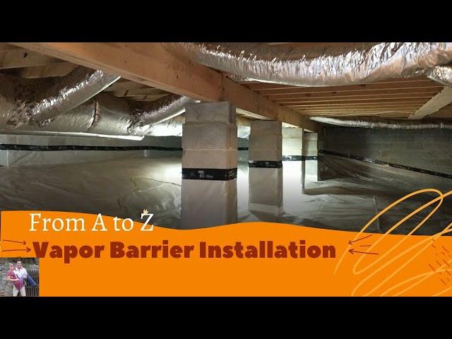 Save Money How To Install Crawl Space Vapor Barrier DIY #how #howto #diy