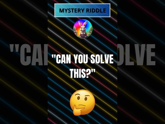 "Can You Solve This Mind-Bending Riddle?  #RiddleChallenge #BrainTeasers #Puzzle"