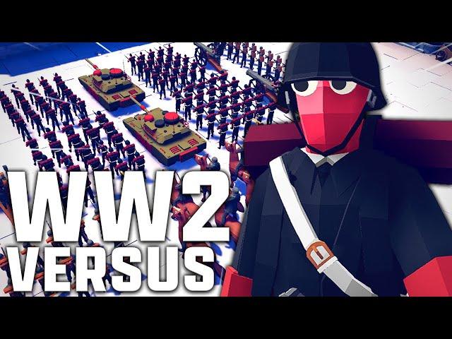 WW2 Germany vs ALL ARMIES!? Tabs WW2 Gameplay! Totally Accurate Battle Simulator Game