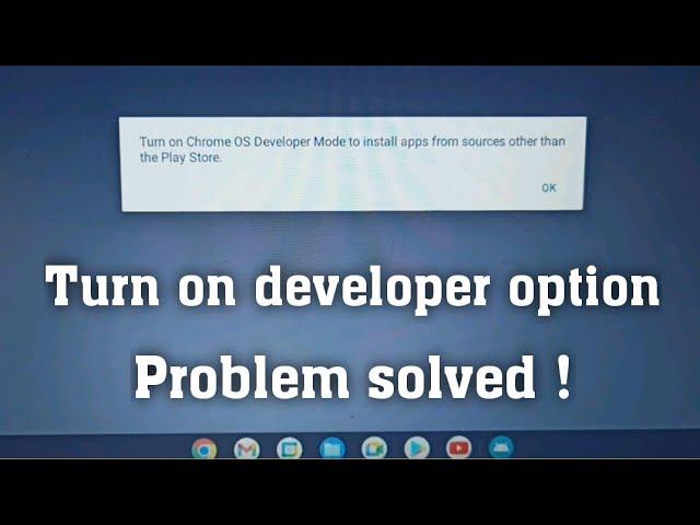 Turn on Chrome os Developer Mode to install apps from sources other than Play Store