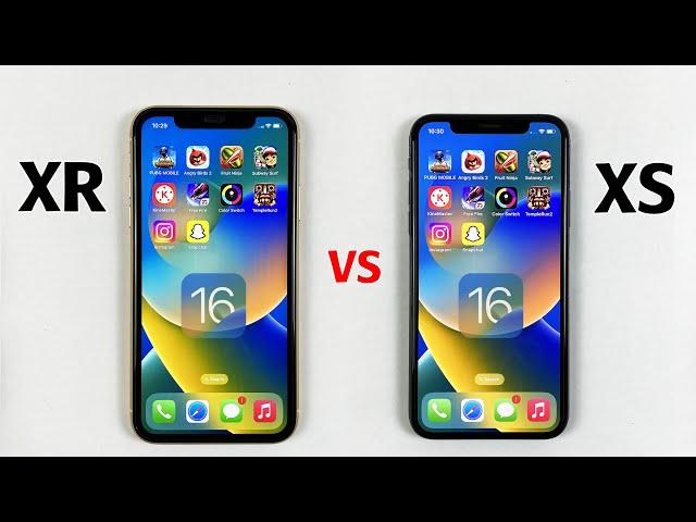 iPhone XR vs iPhone XS in 2022 - SPEED TEST After iOS 16.0.3