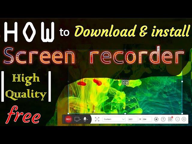 How to Download & install Screen Recorder Free for Windows Pc (Apowersoft screen recorder)