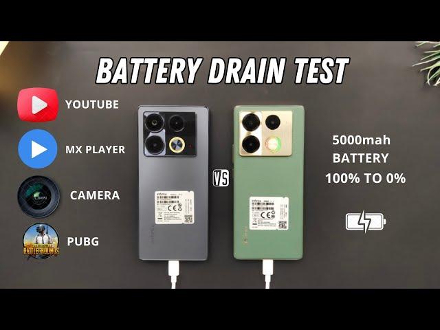 Infinix Note 40 Pro vs Infinix Note 40 Battery Drain Test |