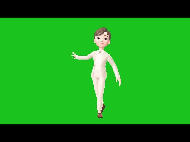 Welcome Animated Green Screen