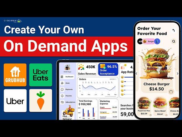 How to Create an On Demand App like Uber, Uber Eats or DoorDash