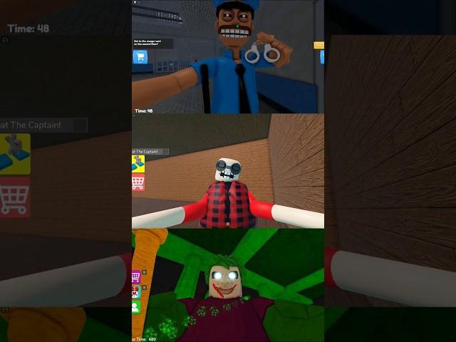 Roblox Mr. Edward Escape Vs Corrupt Captain Vs Circus Barry's Prison Roblox obby