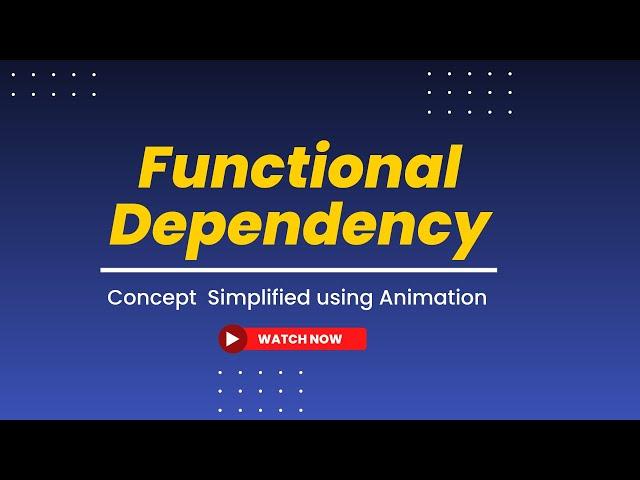 Functional Dependency in DBMS