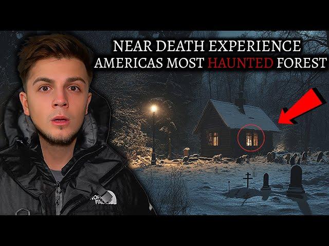 (NEAR DEATH EXPERIENCE) HAUNTED CABIN IN THE WOODS - THE MOST SCARED IVE EVER BEEN WHILE CAMPING