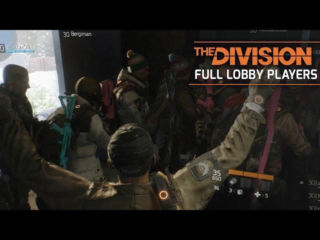 The Division - Full 30 Players Lobby Glitch 'Max Group" (Challenge Mode) Gameplay